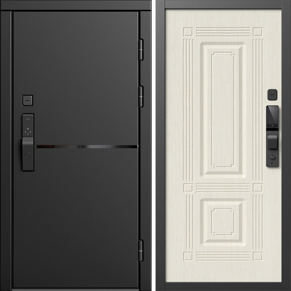Входная дверь Termo-Door Смарт Тренд Блэк - Мадрид Лиственница