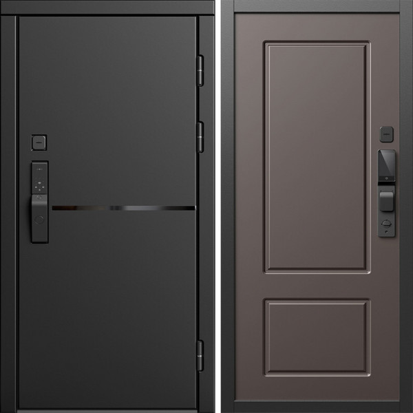 Входная дверь Termo-Door Смарт Тренд Блэк - Марсель Шоколад