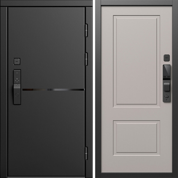 Входная дверь Termo-Door Смарт Тренд Блэк - Нео Классика Капучино