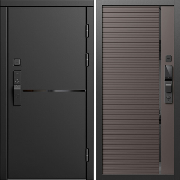 Входная дверь Termo-Door Смарт Тренд Блэк - Порте Шоколад
