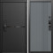Входная дверь Termo-Door Смарт Тренд Блэк - Страйп Грей Софт