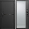 Входная дверь Termo-Door Смарт Тренд Блэк - Зеркало Фацет Черный кварц+тонировка серая