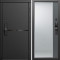 Входная дверь Termo-Door Смарт Тренд Блэк - Зеркало Фацет Grey софт