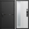 Входная дверь Termo-Door Смарт Тренд Блэк - Зеркало Люмис Белый Софт