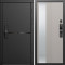 Входная дверь Termo-Door Смарт Тренд Блэк - Зеркало Люмис Капучино