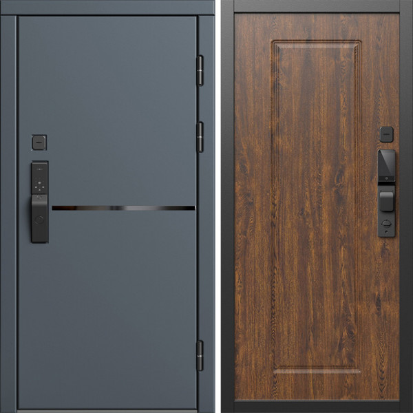 Входная дверь Termo-Door Смарт Тренд Графит - Гранд Дуб