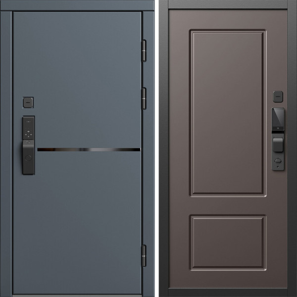 Входная дверь Termo-Door Смарт Тренд Графит - Марсель Шоколад