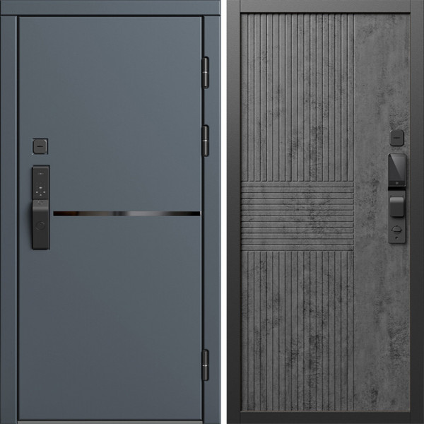 Входная дверь Termo-Door Смарт Тренд Графит - Мастино Бетон темный