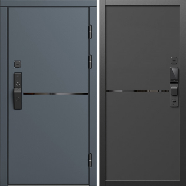 Входная дверь Termo-Door Смарт Тренд Графит - Нео Black