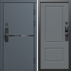 Входная дверь Termo-Door Смарт Тренд Графит - Нео Классика Грей Софт