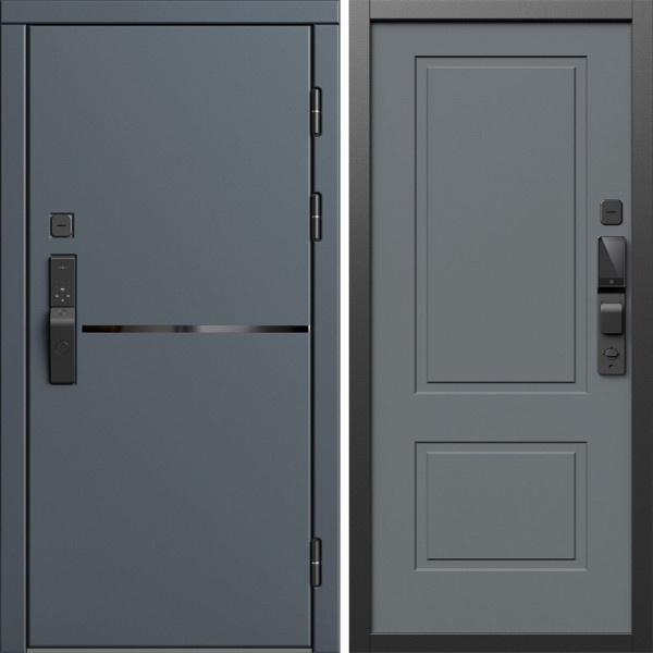 Входная дверь Termo-Door Смарт Тренд Графит - Нео Классика Грей Софт