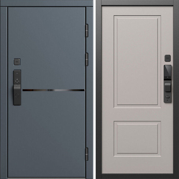 Входная дверь Termo-Door Смарт Тренд Графит - Нео Классика Капучино