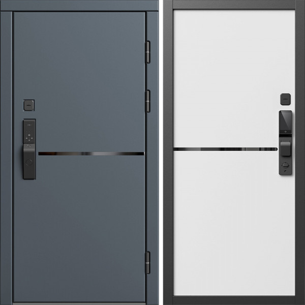 Входная дверь Termo-Door Смарт Тренд Графит - Нео White