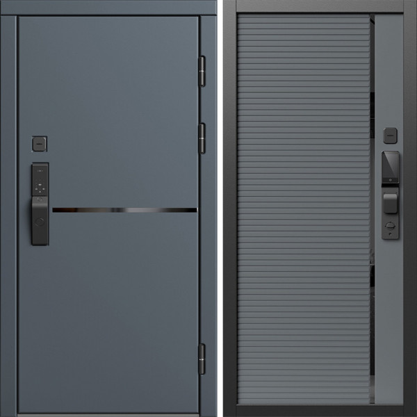 Входная дверь Termo-Door Смарт Тренд Графит - Порте Grey софт