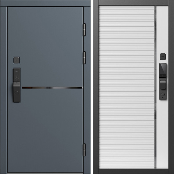 Входная дверь Termo-Door Смарт Тренд Графит - Порте white
