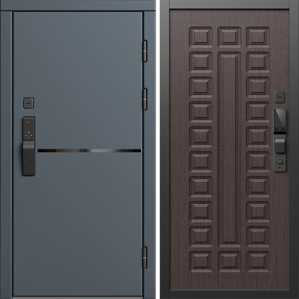 Входная дверь Termo-Door Смарт Тренд Графит - Престиж венге