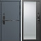 Входная дверь Termo-Door Смарт Тренд Графит - Зеркало Фацет Черный кварц
