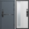 Входная дверь Termo-Door Смарт Тренд Графит - Зеркало Люмис Белый Софт