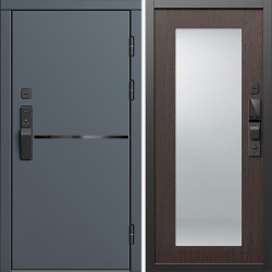 Входная дверь Termo-Door Смарт Тренд Графит - Зеркало Триумф венге