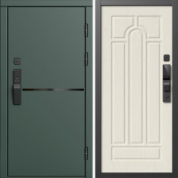 Входная дверь Termo-Door Смарт Тренд Грин - Арка лиственница