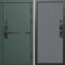 Входная дверь Termo-Door Смарт Тренд Грин - Флэт Grey софт