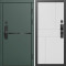 Входная дверь Termo-Door Смарт Тренд Грин - Горизонт белый