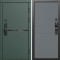 Входная дверь Termo-Door Смарт Тренд Грин - Горизонт Grey софт