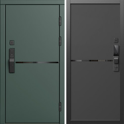 Входная дверь Termo-Door Смарт Тренд Грин - Нео Black