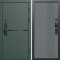 Входная дверь Termo-Door Смарт Тренд Грин - Страйп Грей Софт