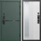 Входная дверь Termo-Door Смарт Тренд Грин - Зеркало Люмис Белый Софт