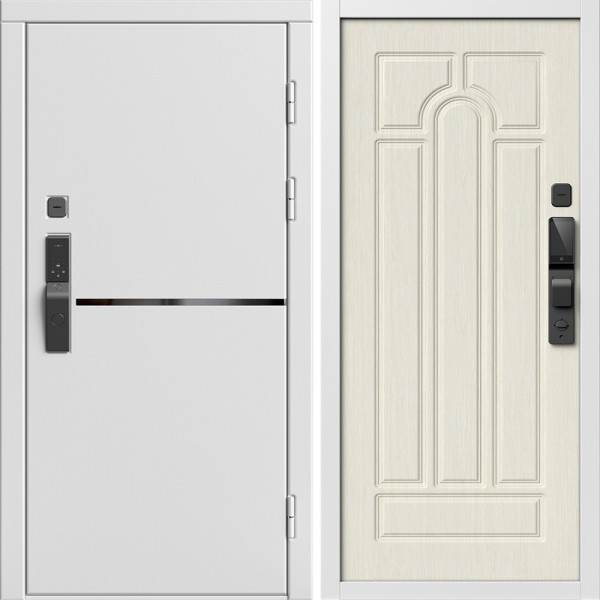 Входная дверь Termo-Door Смарт Тренд Вайт - Арка лиственница