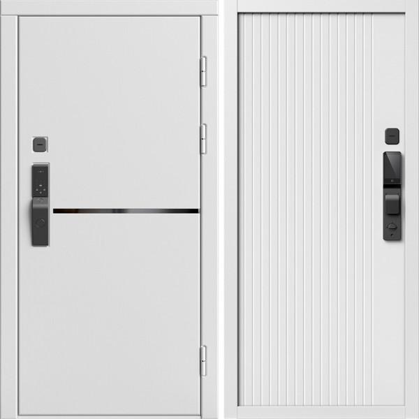 Входная дверь Termo-Door Смарт Тренд Вайт - Флэт Белый софт