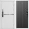 Входная дверь Termo-Door Смарт Тренд Вайт - Флэт Черный кварц