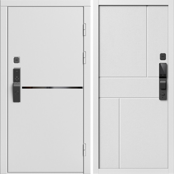 Входная дверь Termo-Door Смарт Тренд Вайт - Горизонт белый