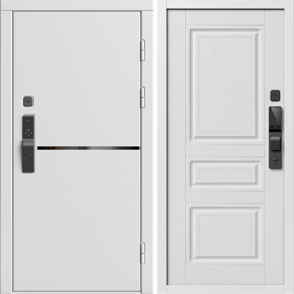 Входная дверь Termo-Door Смарт Тренд Вайт - Классика белое дерево