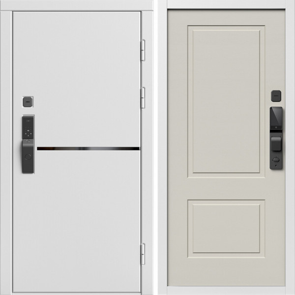 Входная дверь Termo-Door Смарт Тренд Вайт - Нео Классика Слоновая Кость