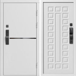 Входная дверь Termo-Door Смарт Тренд Вайт - Престиж белое дерево