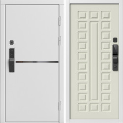 Входная дверь Termo-Door Смарт Тренд Вайт - Престиж бежевый матовый