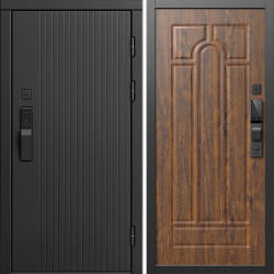 Входная дверь Termo-Door Смарт Твист Блэк - Арка дуб