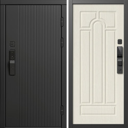 Входная дверь Termo-Door Смарт Твист Блэк - Арка лиственница