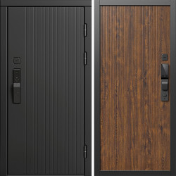 Входная дверь Termo-Door Смарт Твист Блэк - Флэт Дуб