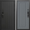 Входная дверь Termo-Door Смарт Твист Блэк - Гранд Grey софт