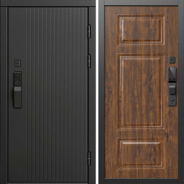 Входная дверь Termo-Door Смарт Твист Блэк - Лион Дуб