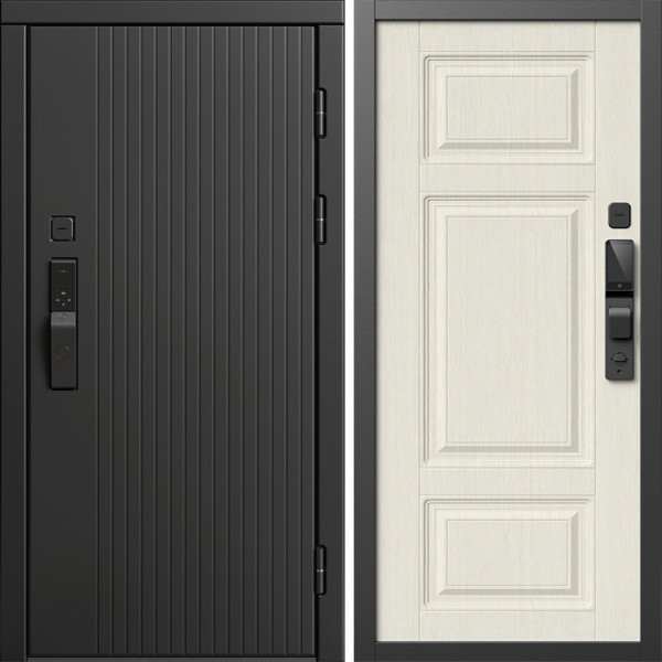 Входная дверь Termo-Door Смарт Твист Блэк - Лион Лиственница