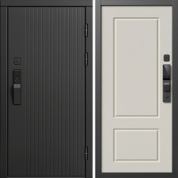 Входная дверь Termo-Door Смарт Твист Блэк - Марсель Слоновая кость