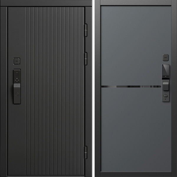 Входная дверь Termo-Door Смарт Твист Блэк - Нео Графит