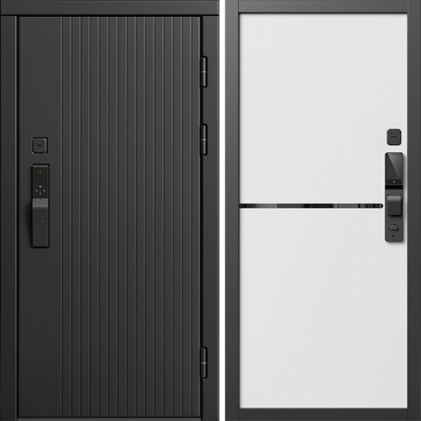 Входная дверь Termo-Door Смарт Твист Блэк - Нео White
