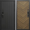 Входная дверь Termo-Door Смарт Твист Блэк - Плаза Елочка Орех