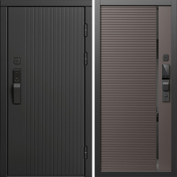Входная дверь Termo-Door Смарт Твист Блэк - Порте Шоколад