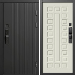 Входная дверь Termo-Door Смарт Твист Блэк - Престиж бежевый матовый
